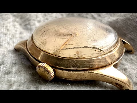 This Rolex belonged to a man born in the 1800s - vintage gold Rolex restoration 