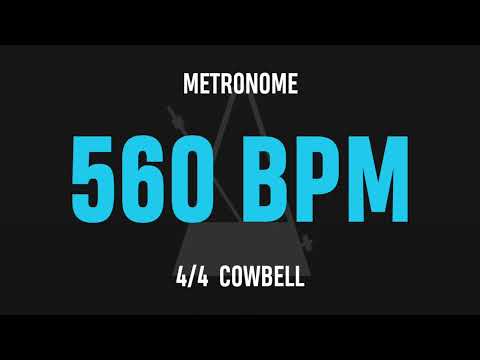 560 BPM 4/4 - Best Metronome (Cowbell)