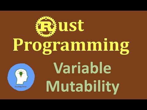 Rust Programming Variables and Mutability | Rust variables