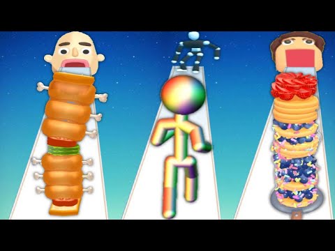 SANDWICH RUNNER vs TALL MAN RUN vs PANCAKE RUN - Triple Game