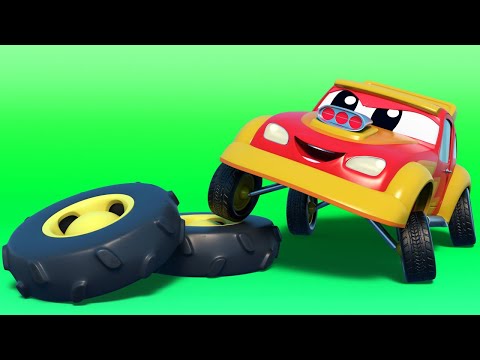 Crtići sa autima za djecu -  Trkač KRADE gume! - Super Kamion u Auto Gradu !