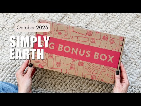 Simply Earth Unboxing October 2023