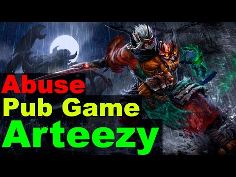Arteezy Juggernaut 7.02 Abuse Pub Game 21 kills | pro Gameplay | Highlights — Dota 2 (2017)