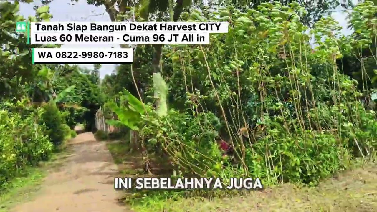 Jual Tanah Siap Bangun di Setu Dekat Harvest