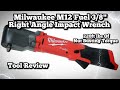Milwaukee 2564-20 M12 Right Angle Impact Ratchet Review - Didn't Expect That To Happen!