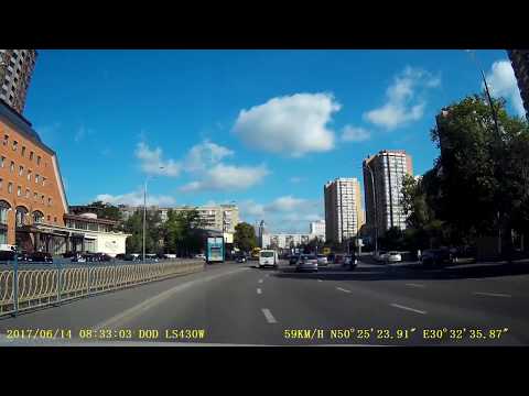 Авария с мотоциклистом в Киеве с 1,50