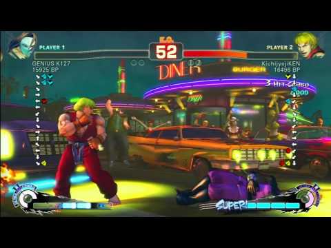 SSF4 Rank Match  GENIUS K127 (CW)  vs  KichijyojiKEN (KE)