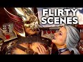 MORTAL KOMBAT 11 AFTERMATH All Sindel Shao Kahn Flirty Scenes MK11