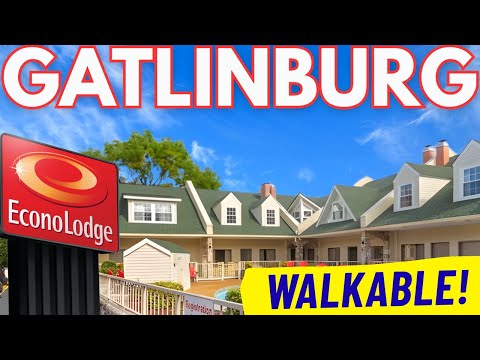 Econo Lodge Gatlinburg Room Tour & Review | Budget Hotel with Mountain Views & Downtown Location!