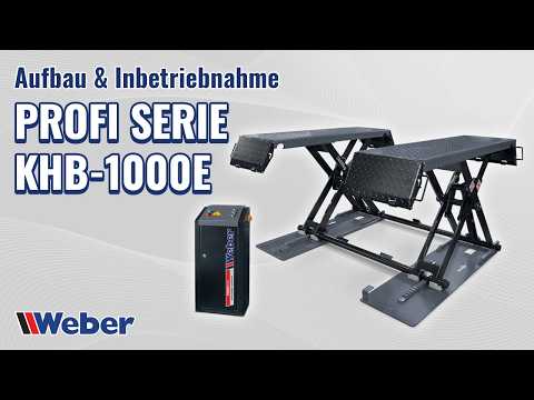 Scherenhebebühne KHB 1000E - Aufbau und Inbetriebnahme ab Januar 22