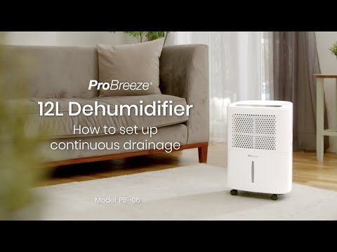 Tutorial: How to set up continuous drainage on your Pro Breeze 12L Dehumidifier