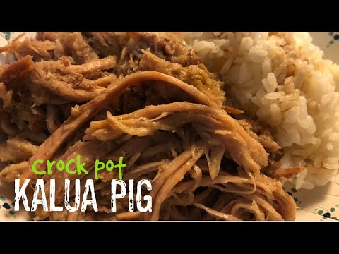 Crock pot kalua pig - Pineapple Top Hawaii