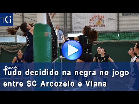 Resumo: Tudo decidido na negra no jogo entre SC Arcozelo e Viana