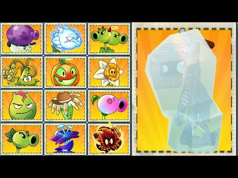 PvZ 2 All PLANT Vs 5 Frozen Brickhead Zombie - Which Plant Will Win?