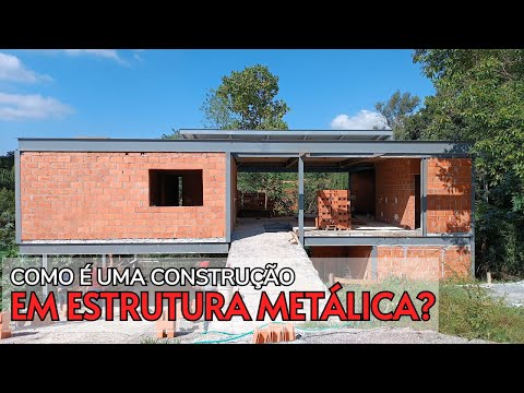 TOUR PELA OBRA DE UMA CASA EM ESTRUTURA METÁLICA