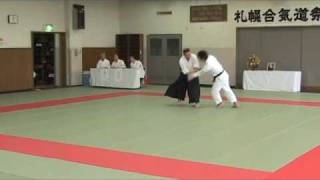 preview picture of video '札幌合気道会 - 倉西　清美 (五段) Sapporo Aikido Assn - Kuranishi Sensei (5th dan)'