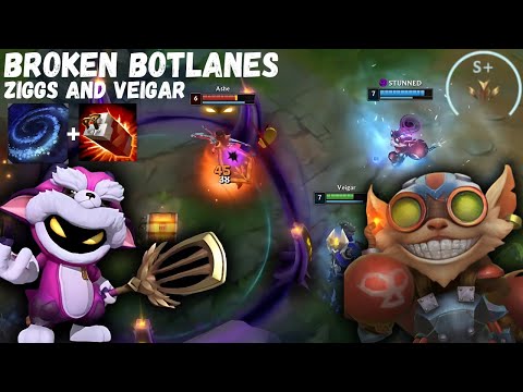 The Most BROKEN Botlane Duo | Ziggs & Veigar is FREE ELO! League of Legends | Broken Botlanes EP.1