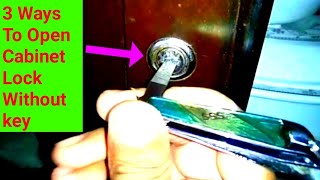 3 Ways To Open Cabinet Lock Without key