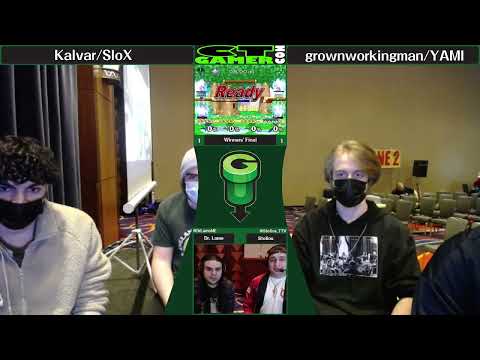 CT GamerCon 5 SSBM - SloX/Kalvar (Blue) vs. GWM/YAMI (Green) - Melee Doubles WF