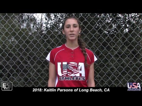 Committed to University of Tennesesse 2018 Kaitlin Parsons Shortstop Softball Skills Video