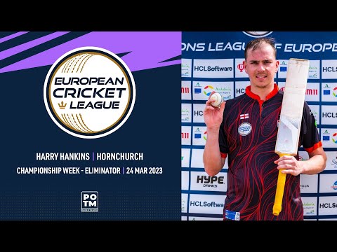 POTM:H.Hankins ChampionshipWeek Eliminator PIC-HOR Highlights European Cricket League 2023 ECL23.107