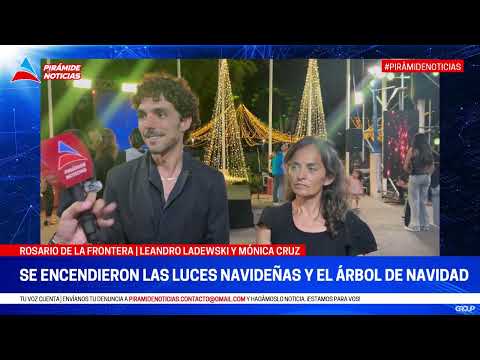 SE ENCENDIERON LAS LUCES NAVIDEÑAS DE ROSARIO DE LA FRONTERA