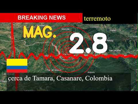 😱🚨 Terremoto Hoy: ¡Justo Ahora! Magnitud 2,8 Cerca De Tamara, Casanare, Colombia Viernes 14 De Agost