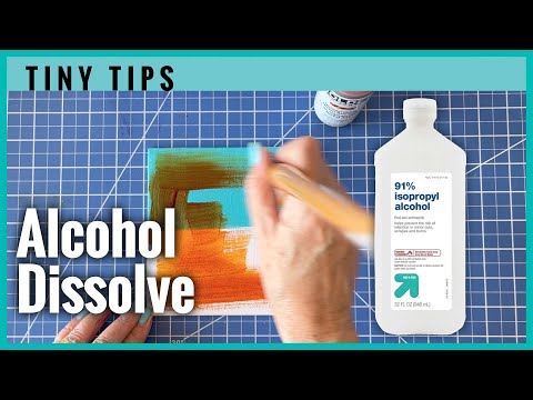 Kleine Tipps Folge 3 – Acrylfarbe und Alkoholtechnik | Alkohol auflösen