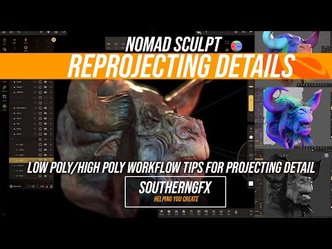 Nomad Sculpt | Reprojecting Detail