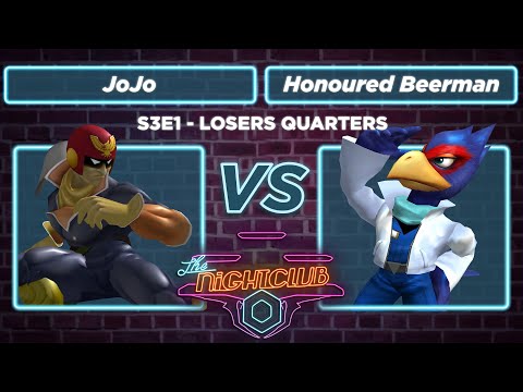 The Nightclub S3E1: JoJo (Falcon) vs Honoured Beerman (Falco) - Losers Quarters SSBM