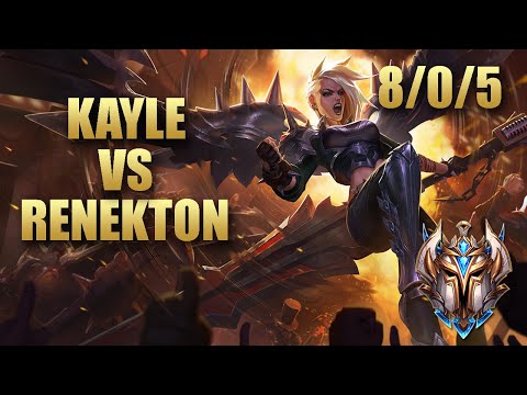 Kayle Top Vs Renekton - KR Challenger Match Summary Patch 9.19