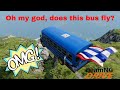 Throwing Cars Off A Cliff In BeamNG Drive Extreme Car Crash Test