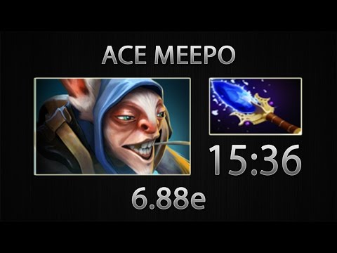 Dota 2 Meepo Fast Farm - Ace - Aghanim's Scepter - 15:36 [6.88e]