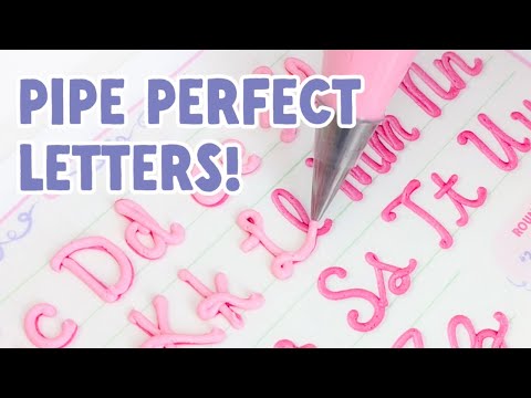 How to Write on Cakes with Icing | Cursive & Print Tutorial for Beginners 