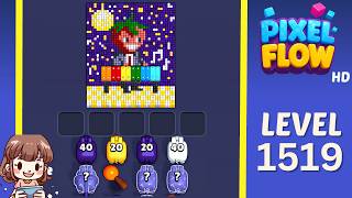 Pixel Flow Level 1519 Solution Walkthrough