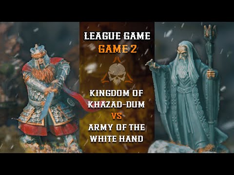 CHANNEL LEAGUE! Kingdom of Khazad-dum vs Army of the White Hand | MESBG Battle Report