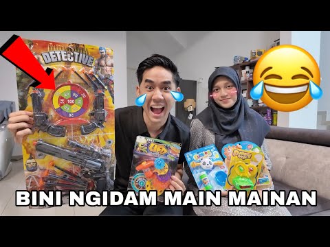 BINI NGIDAM MAIN MAINAN 😂 AQIL BELIKAN MAINAN BANYAK 😜