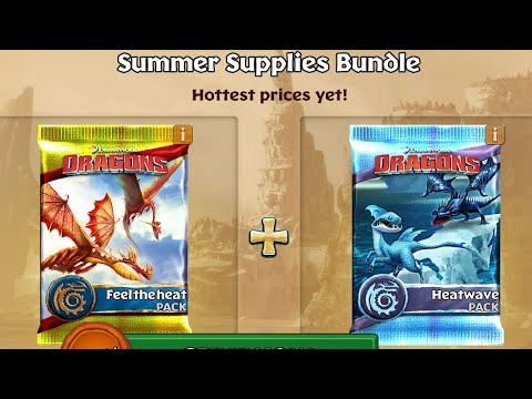 Feel the heat & Heatwave Pack - Summer Supplies Bundle - Dragons:Rise of Berk