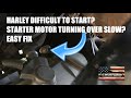 Harley Hard To Start Slow Starter Motor Easy Fix Techn Moto