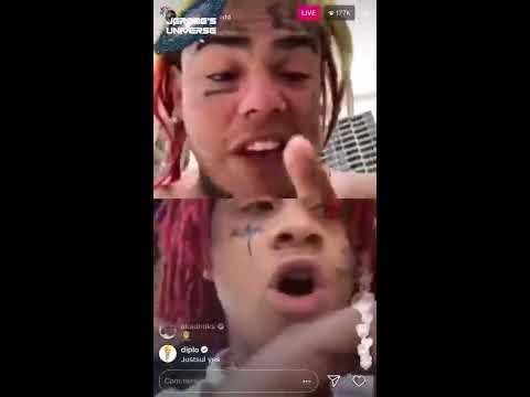6IX9INE AND TRIPPIE REDD ARGUMENT ON INSTAGRAM LIVE...