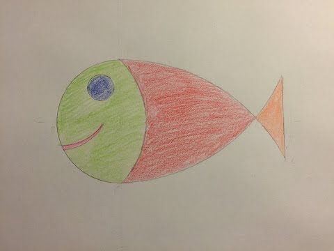 Comment Dessiner Un Poisson d'Avril - How To Draw An April Fool.