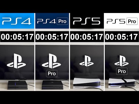 PS5 Pro vs PS5 vs PS4 Pro vs PS4 - Loading Times and Graphics