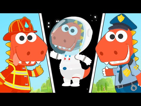 Aprende las Profesiones con Eddie 👮‍♂️👨‍⚕️👨‍🚒 Eddie se viste de astronauta, policía, bombero
