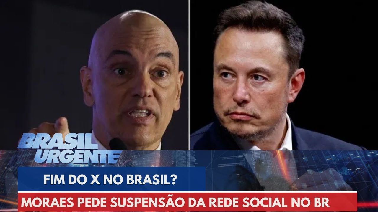Fim do X no Brasil? Moraes pede para Anatel suspender rede social | Brasil Urgente