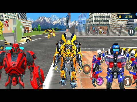 Red Mirage Transformation Jet Robot Car Game 2020 #11 - Android Gameplay