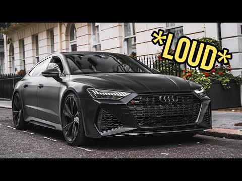 *LOUD* STRAIGHT PIPED 800+ HP Murdered 2021 RS7 C8 Terrorizes LONDON! Pops, bangs and accelerations!