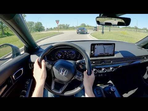 2022 Honda Civic Hatchback Sport Touring 6MT - POV Test Drive (Binaural Audio)