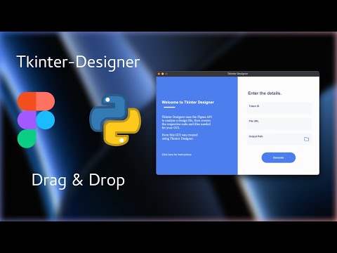 Create Beautiful Python GUI in 10 Minutes 🐍 | Tkinter Designer Tutorial