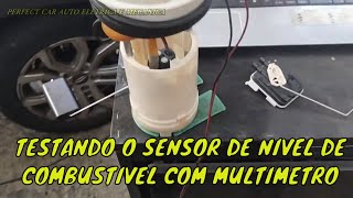 Como testar sensor de nível de combustível com multímetro