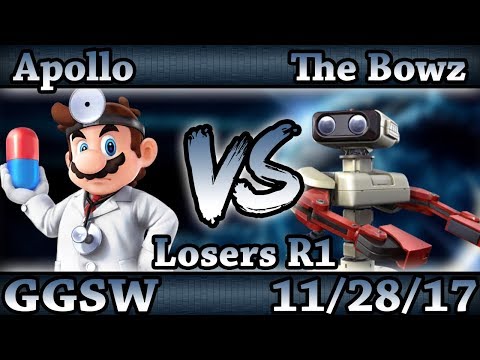 GGSW 60 - Apollo (Dr.Mario) Vs. The Bowz (R.O.B) Smash Wii U Losers R1 - Smash 4